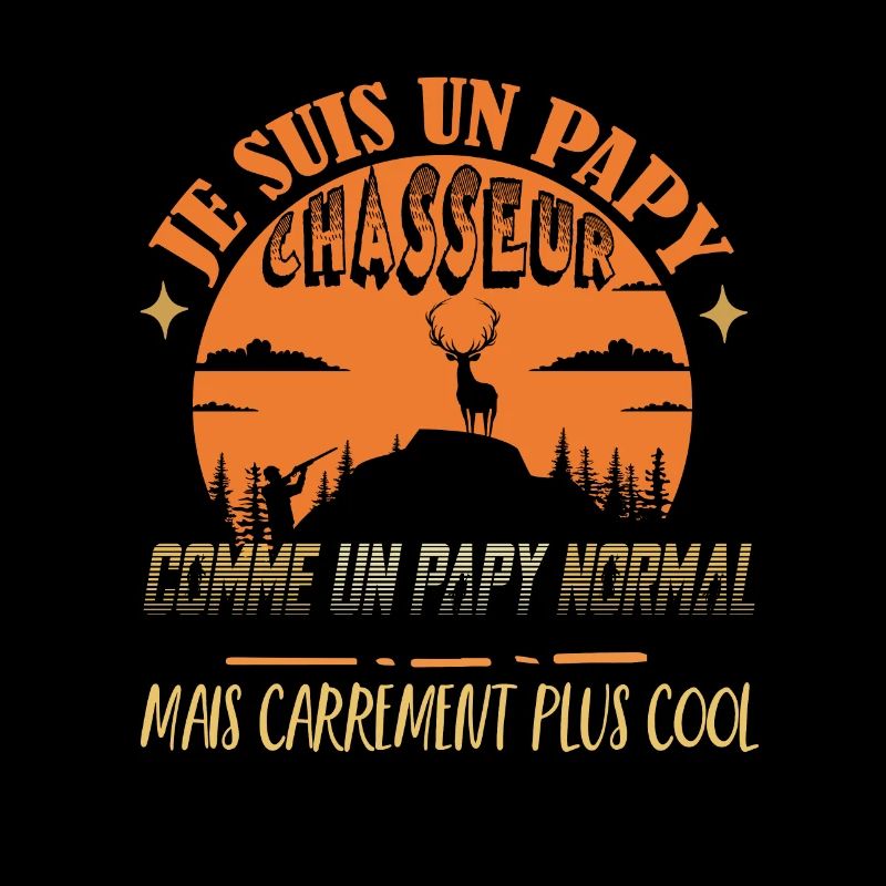 Humour Papy Chasse humoristique Papi Chasseur Tee