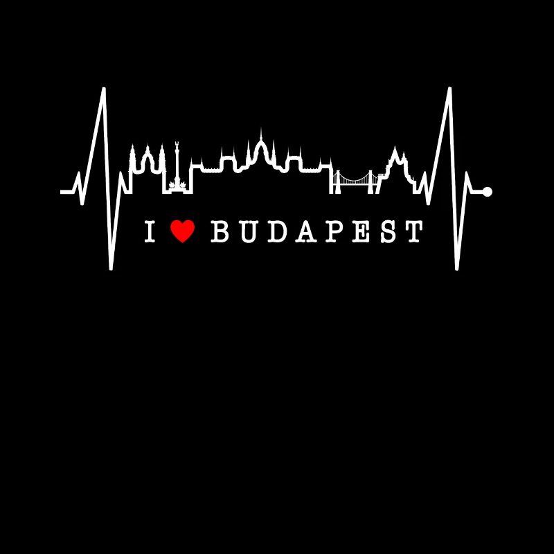 Budapest Skyline Herzschlag Ungarn Herz Budapester