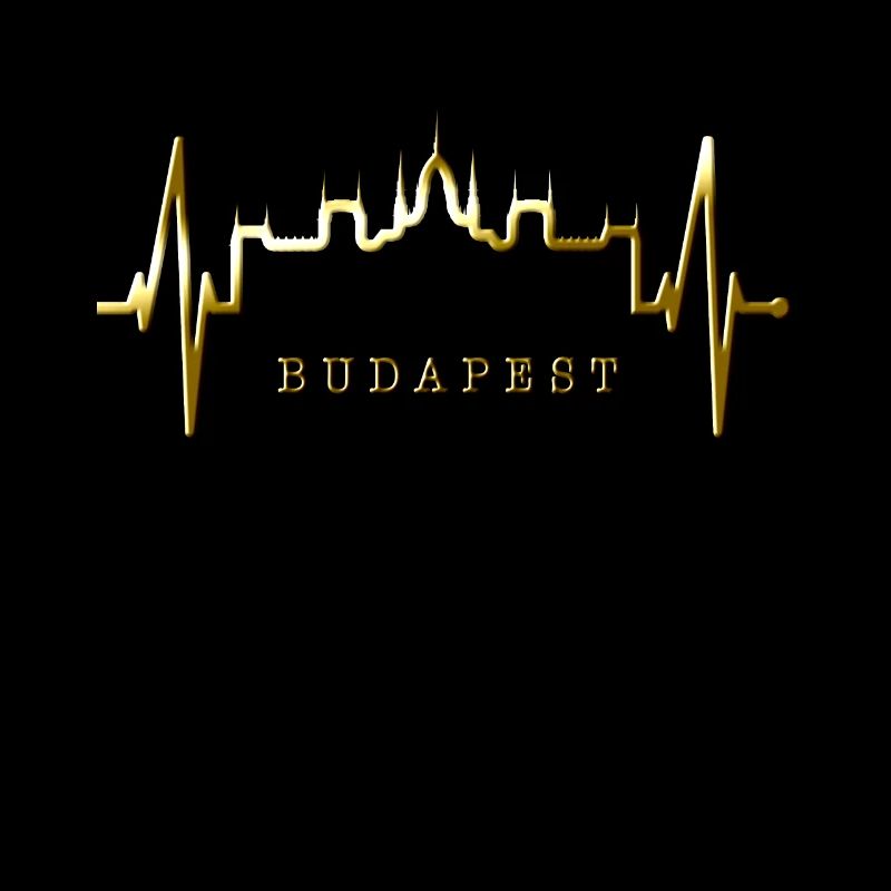 Budapest Skyline Herzschlag Ungarn Herz Budapester