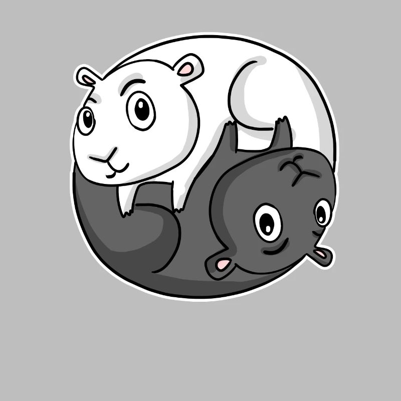 Cochon d’Inde Yin Yang Cochon d’Inde