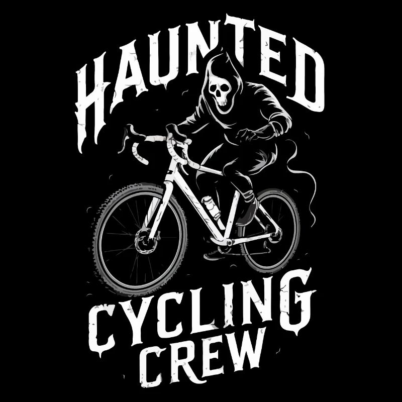 Haunted Cycling Crew Ghostly Rider Design