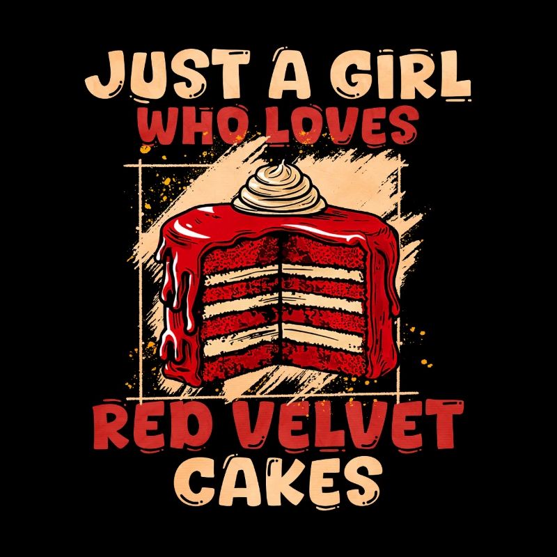 Nur ein Mädchen liebt Red Velvet Kuchen