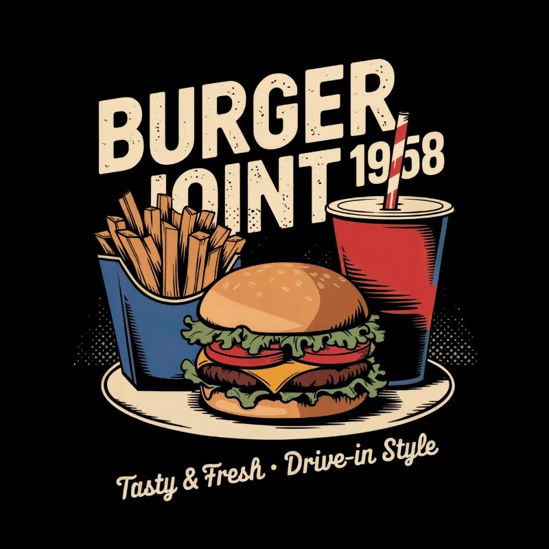 Vintage Diner Werbung