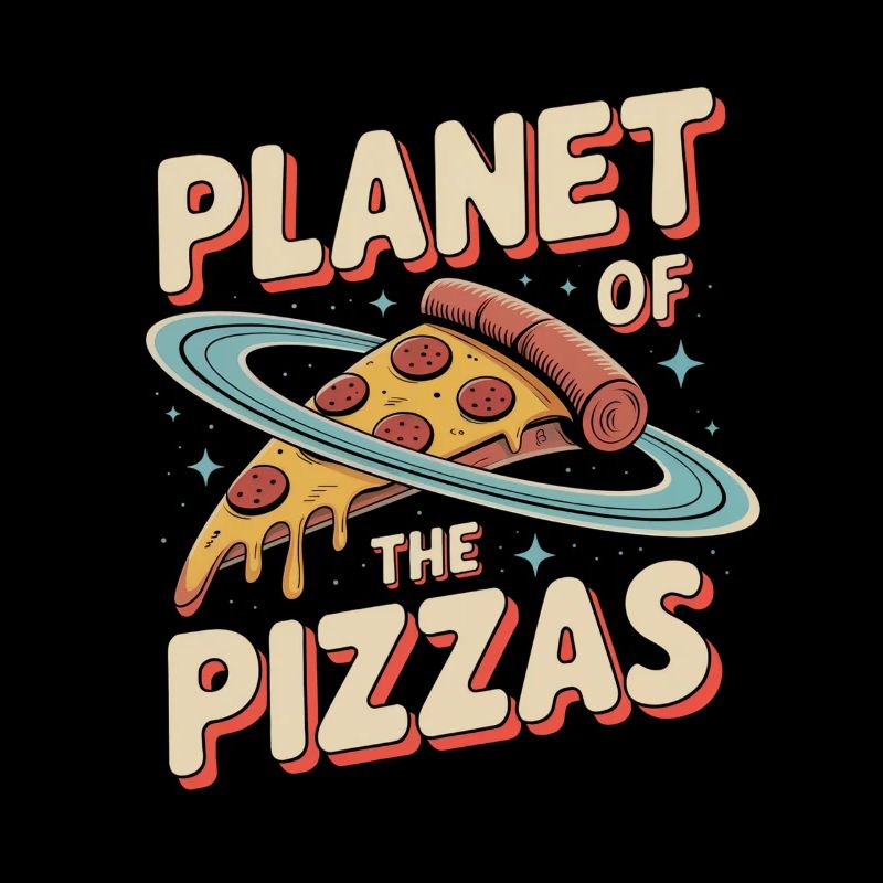 La planète des pizzas - Retro Pizza