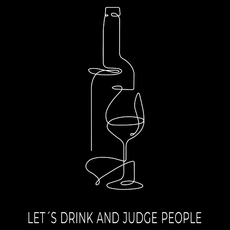 Drinks & Judging – One Line Art