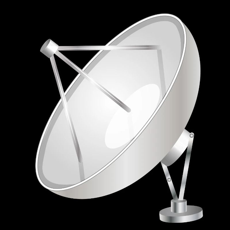 Satellite dish with a clear modern look