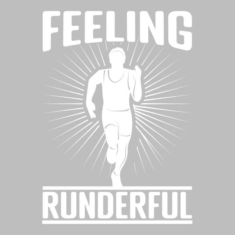 Marathon Runner Feeling Runderful Running