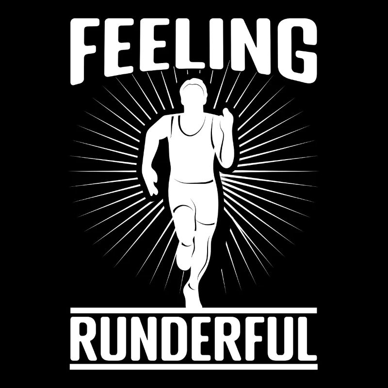 Marathon Runner Feeling Runderful Running