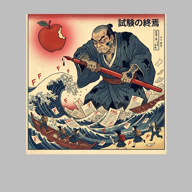 試験の終焉 Samurai Kampf Gegen Schulprüfungen
