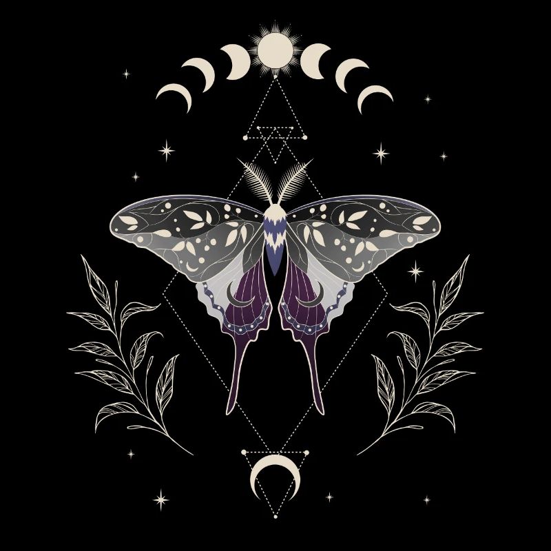 Asexual Luna Moth LGBT Pride Flag