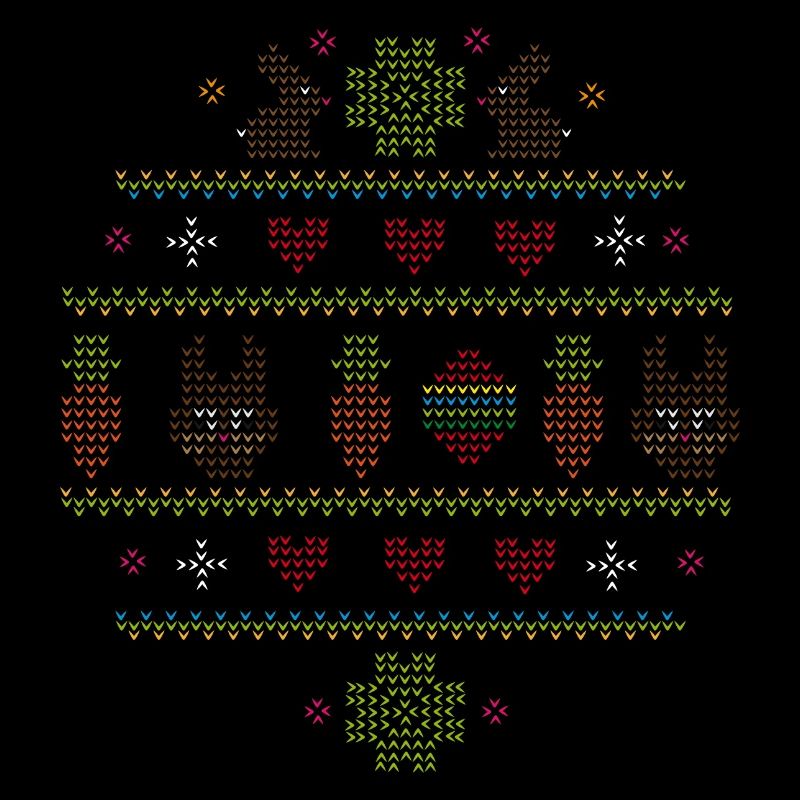 Easter motifs in knitting pattern style for Easter