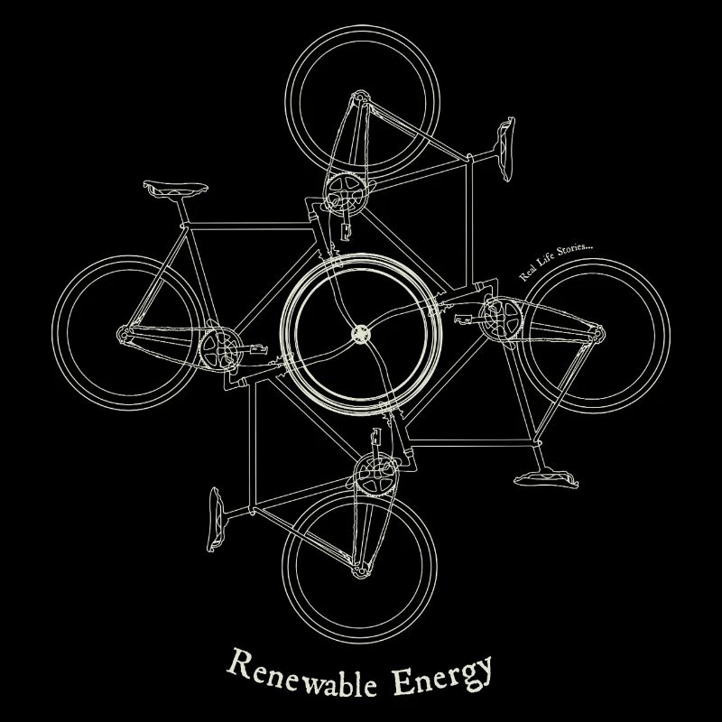 Énergie renouvelable du réseau cyclable