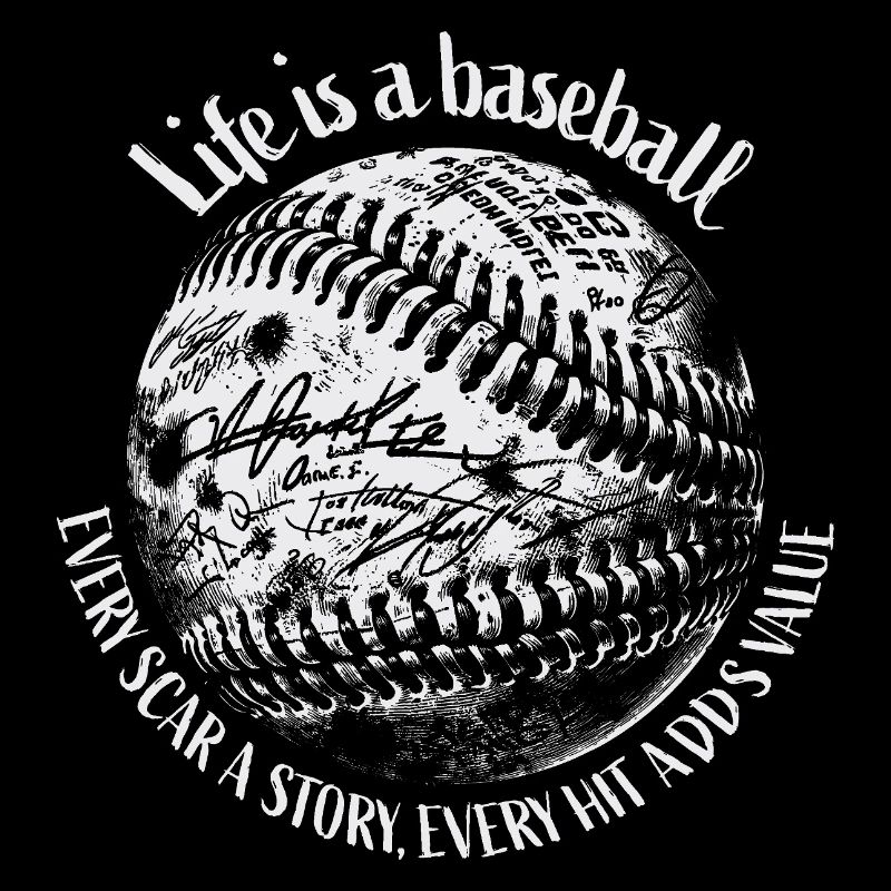 Baseball Leben Zitat Design Jubiläum, Geburtstag