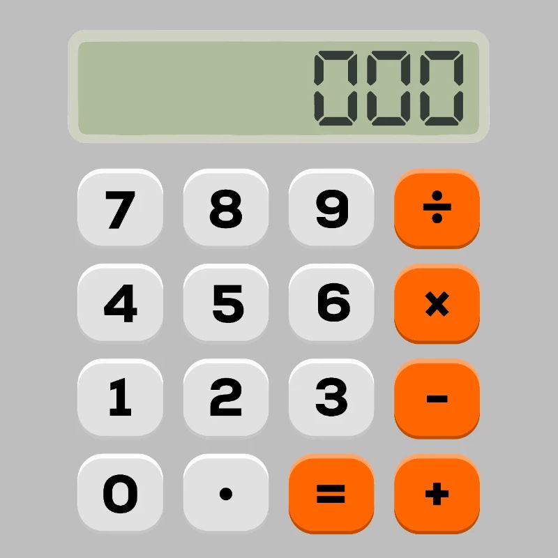 Number Day Minimalist Calculator Numerical Pattern
