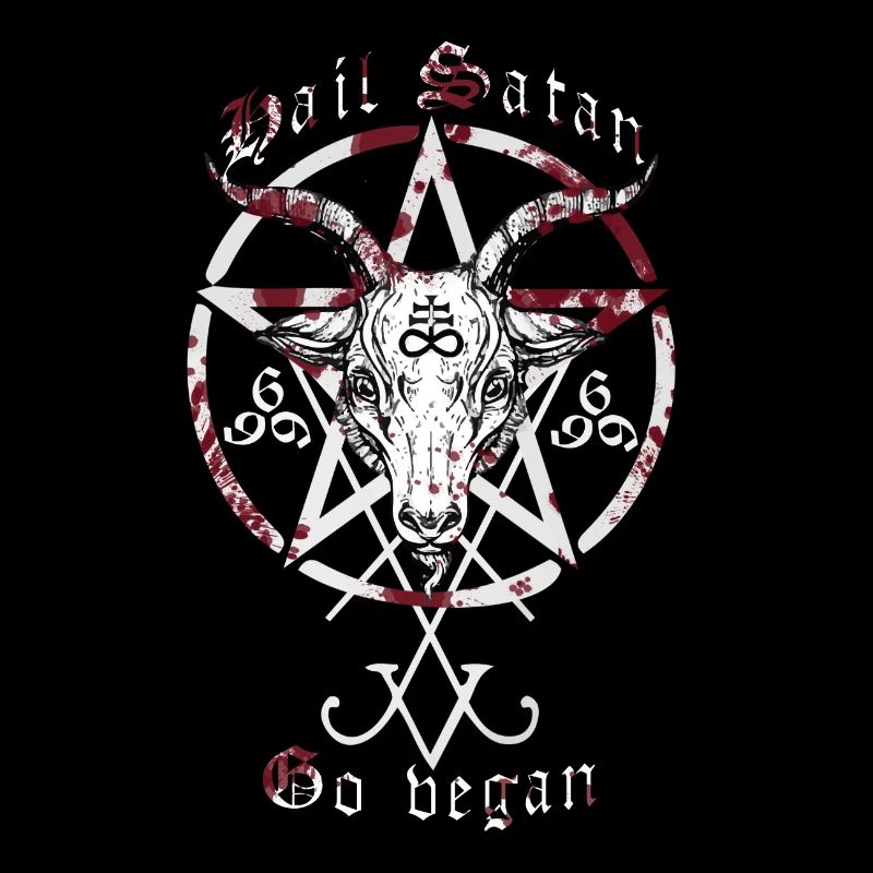 hail satan | go vegan