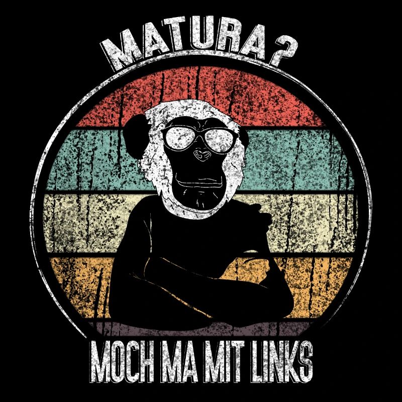 Matura Humor Retro Monkey Design
