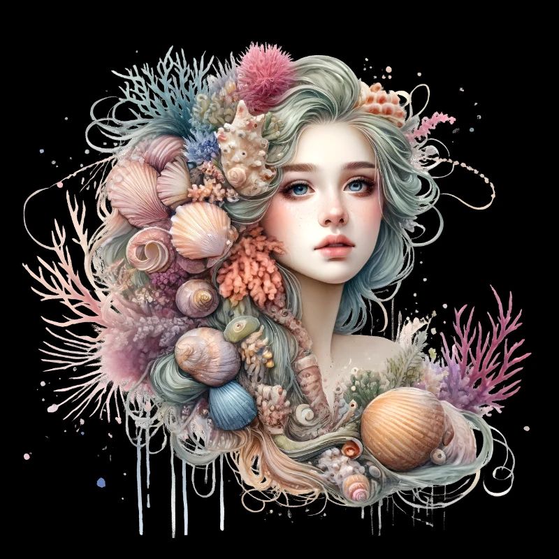Fantastic, Mermaid, Artwork, Colorful,