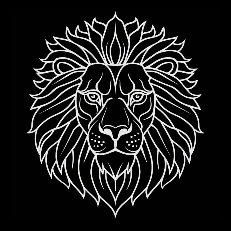 Psychedelic Lion Mandala