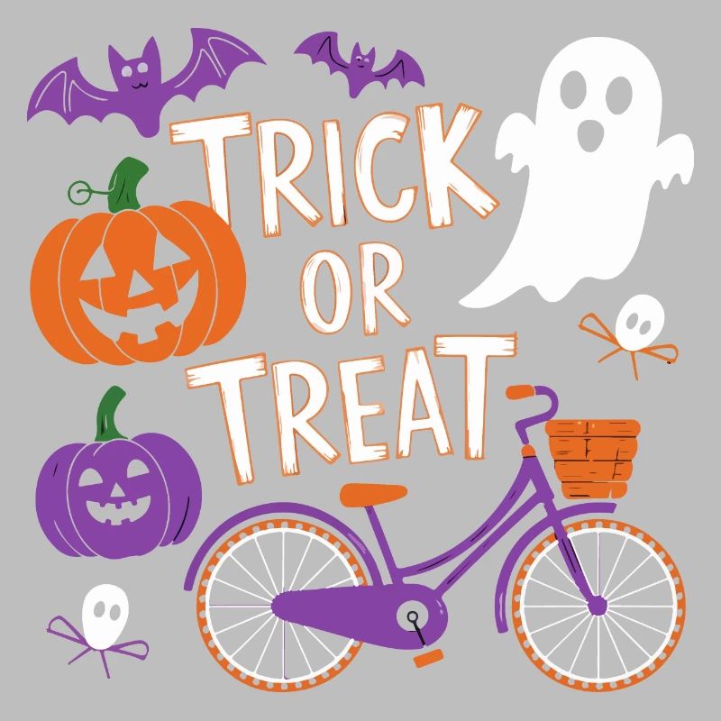 Halloween Fahrrad Süßes oder Saures Design