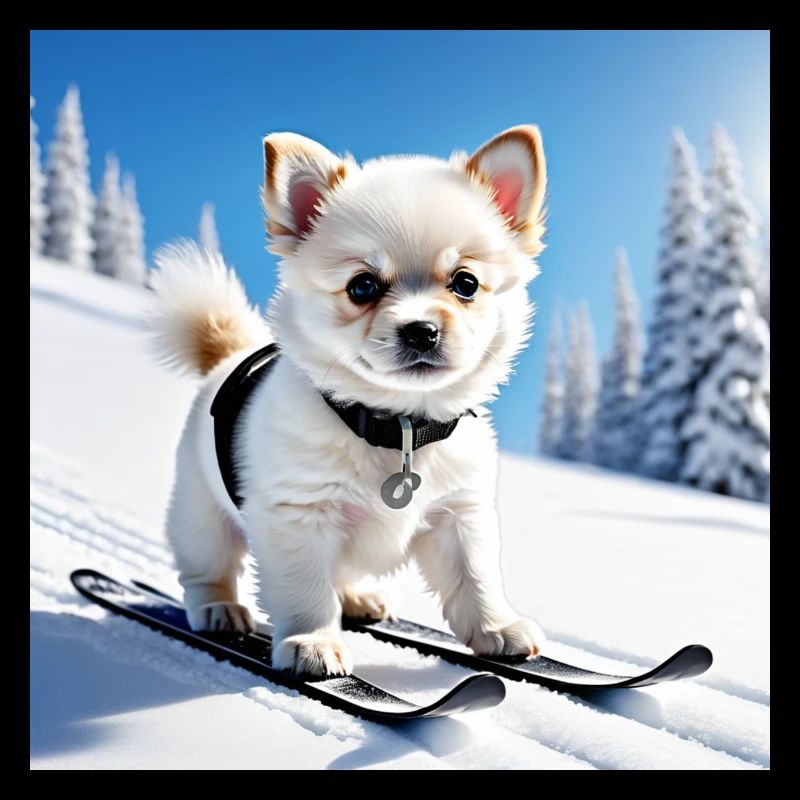 Paw Tracks Snow Penguin Design