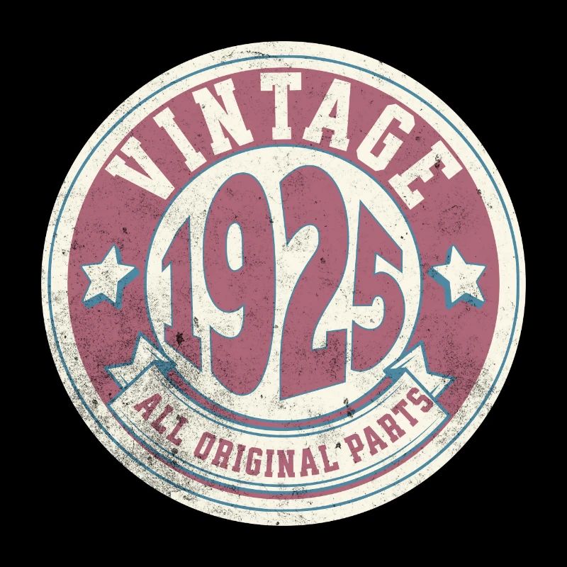 Design Vintage 1925 Logo Retro Style