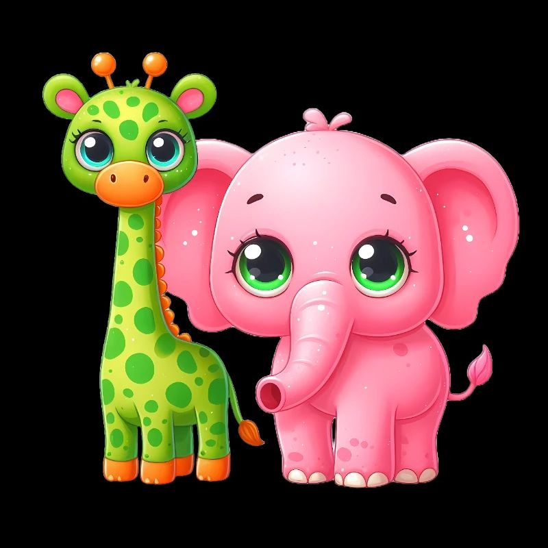 Niedliche Tierfreundschaft Illustration