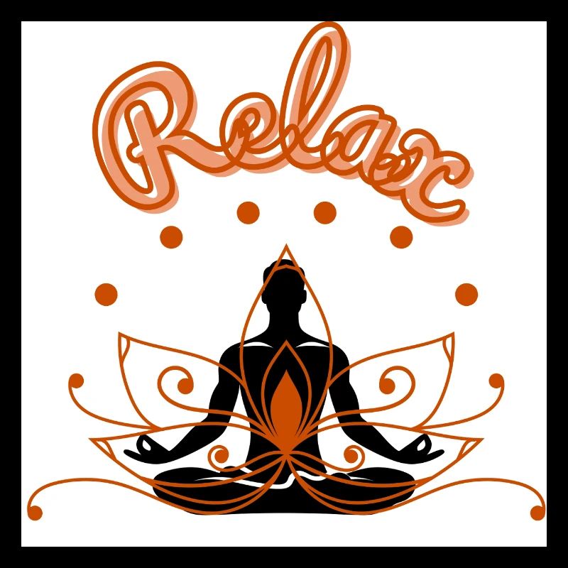 Lotus relaxant Conception de pleine conscience