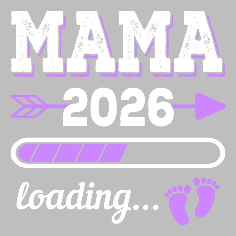 Mama 2026 Loading Schwangerschaft Geschenkidee