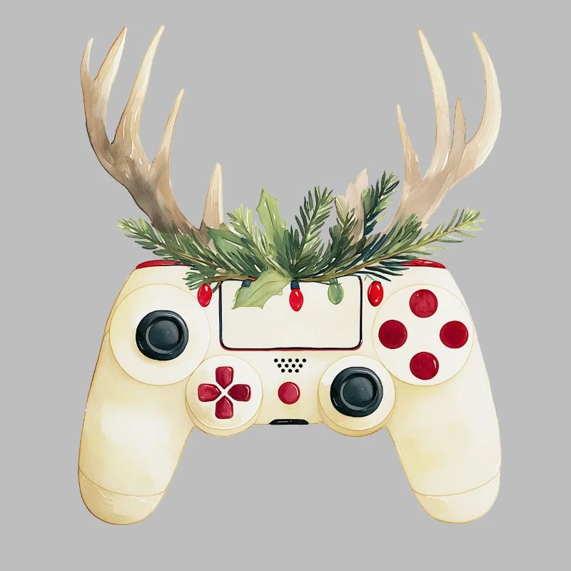 Weihnachtscontroller mit Hirschgeweih