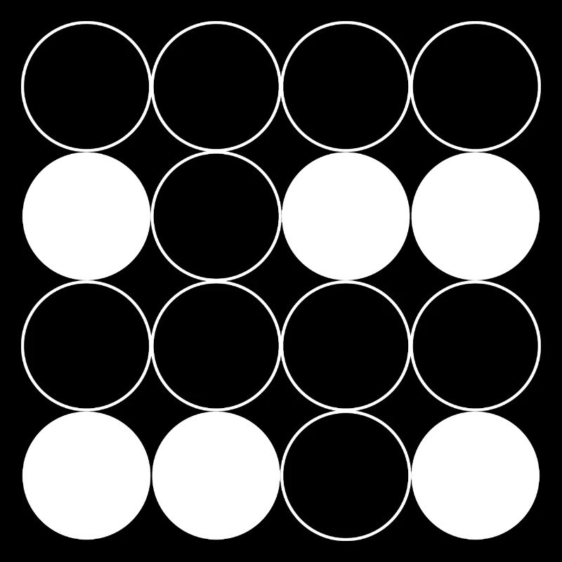 Motif de grille circulaire