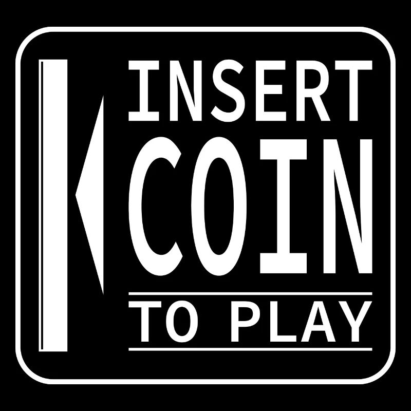 Insert Coin design rétro