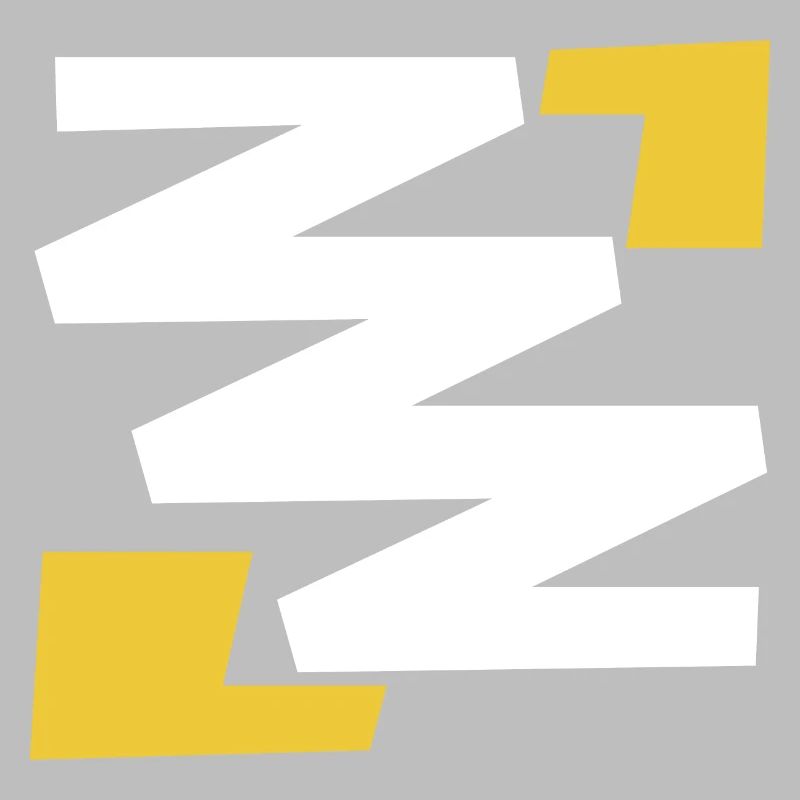 Basic simple digital art emblem with Z