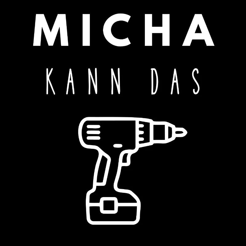 Michael Name Handwerker Werkzeug Akkuschrauber