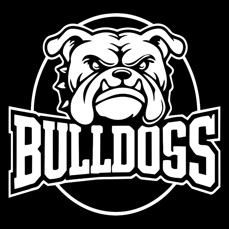 Bulldog Crest Bold Monochrome