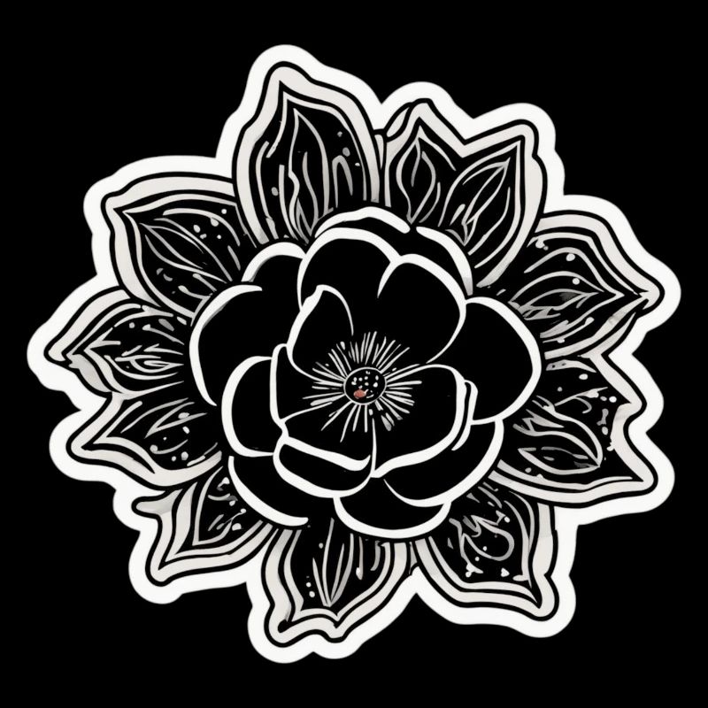 La beauté et le charme d’une fleur monochrome