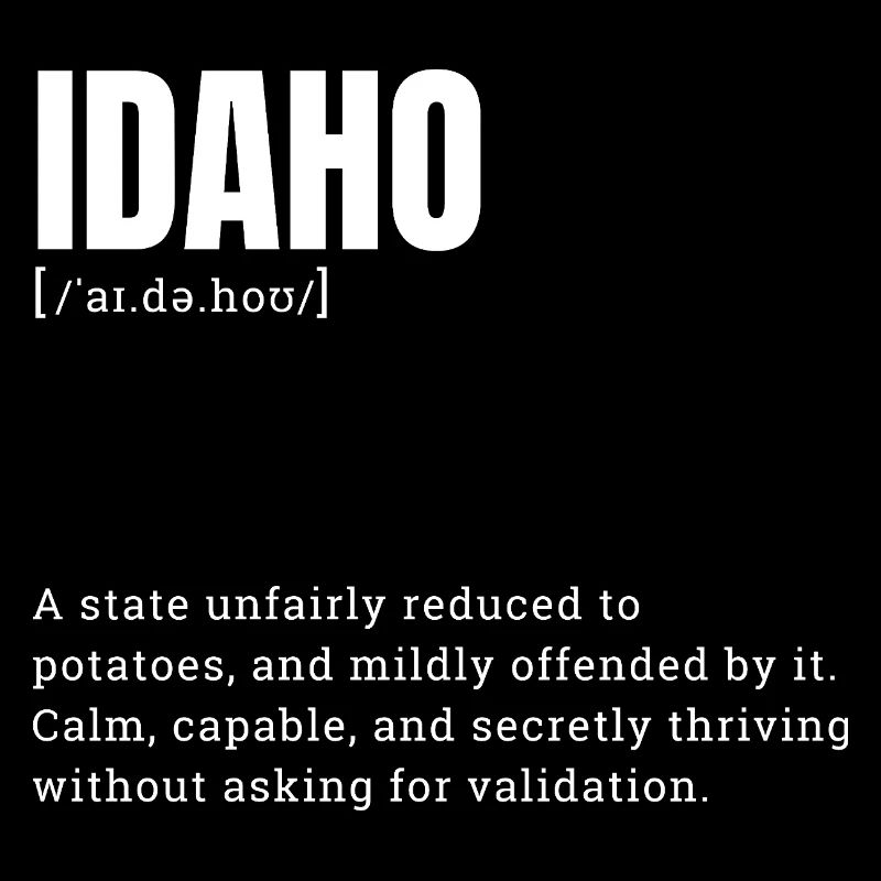 Idaho Potatoes Typography