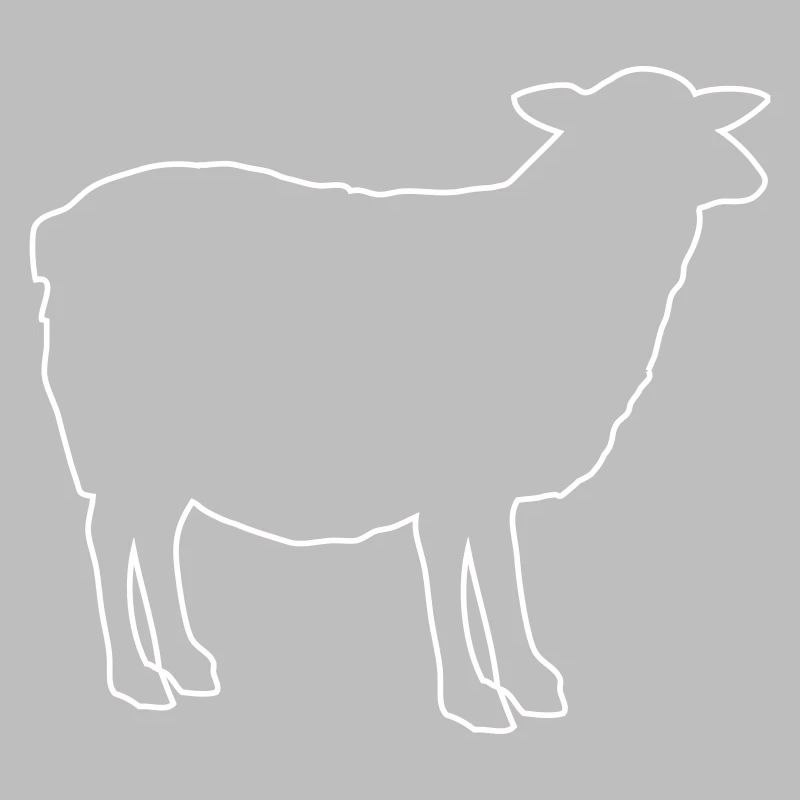 Sheep Silhouette Outline
