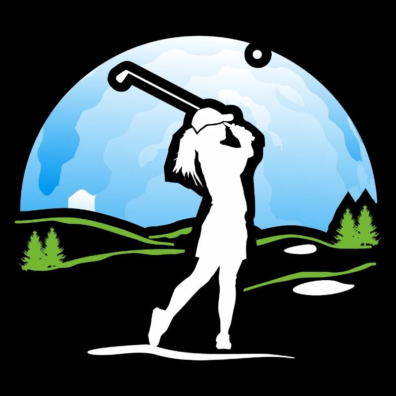 Golferin Golf Golf Shirt Geschenk