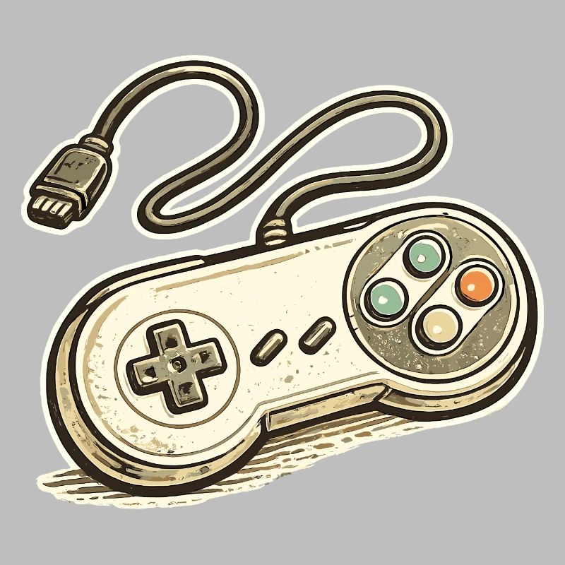 Retro Game Controller Graphics