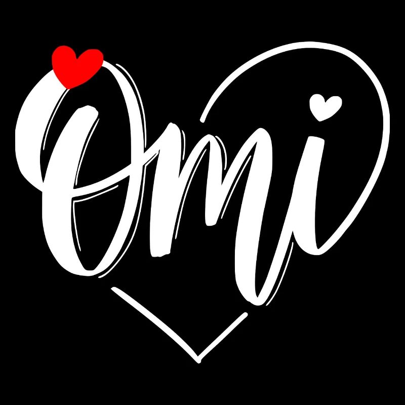 Omi Herzmonogramm mit Liebe