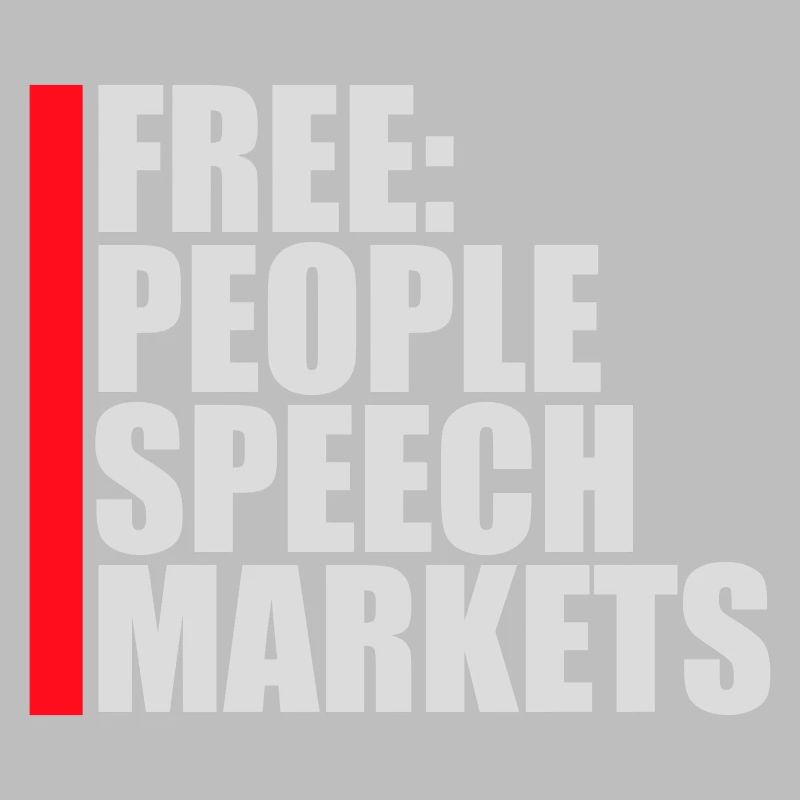 Marché de la liberté d’expression Peuple Libertarian Freedom Logo