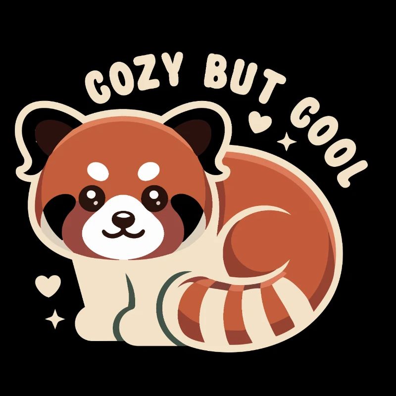 Câlin Panda Rouge MIGNON MAIS COOL