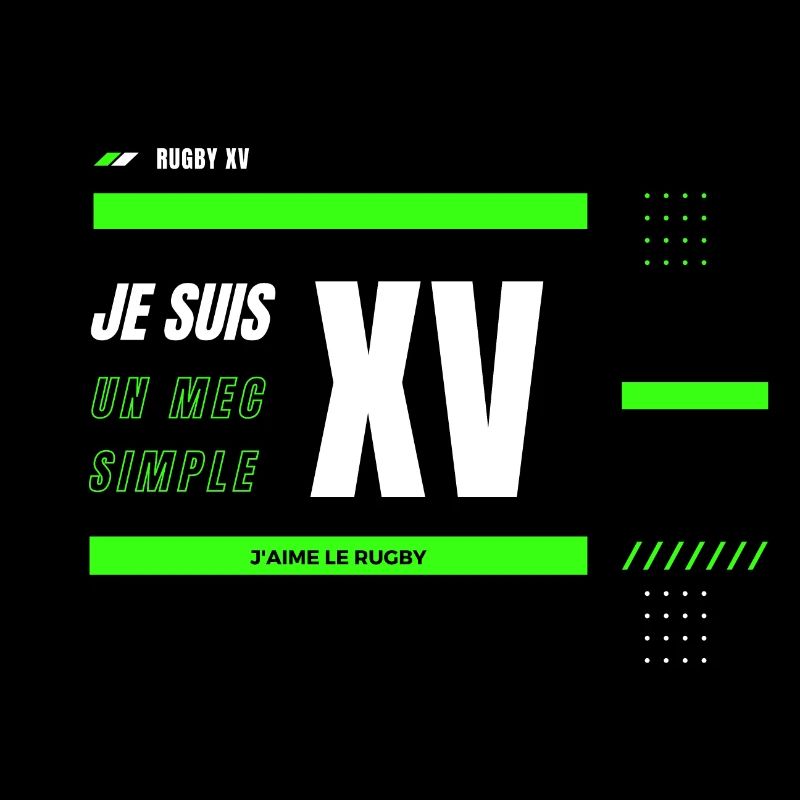 Rugby XV Je suis un mec simple