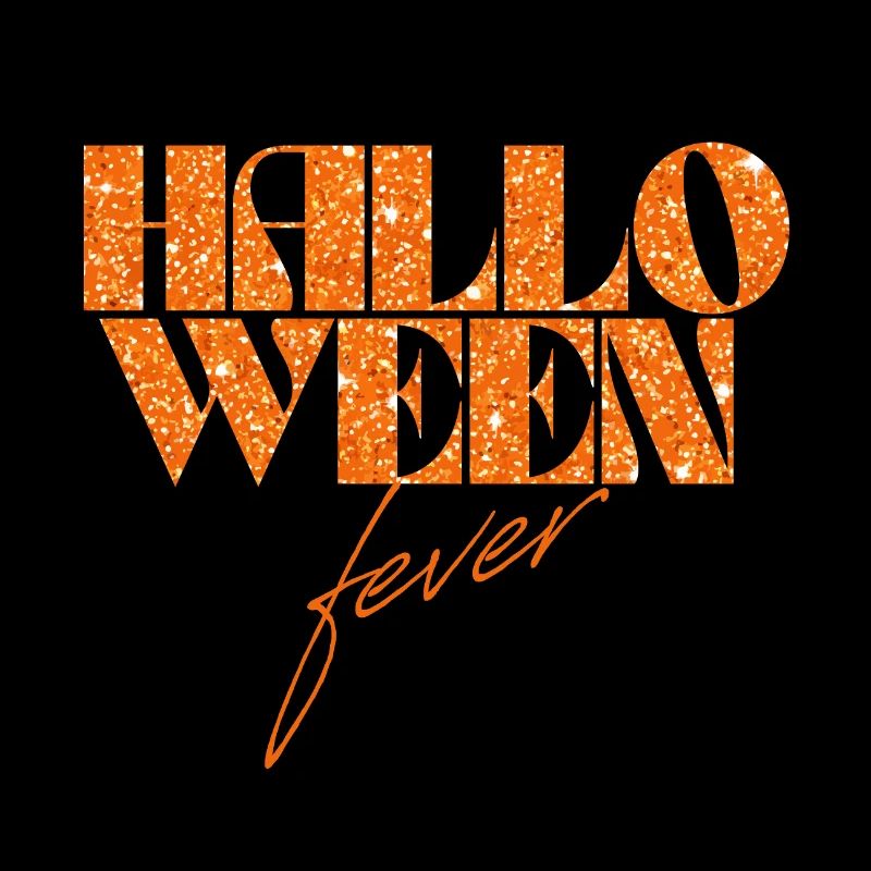 Halloween Fever Glitter Typography