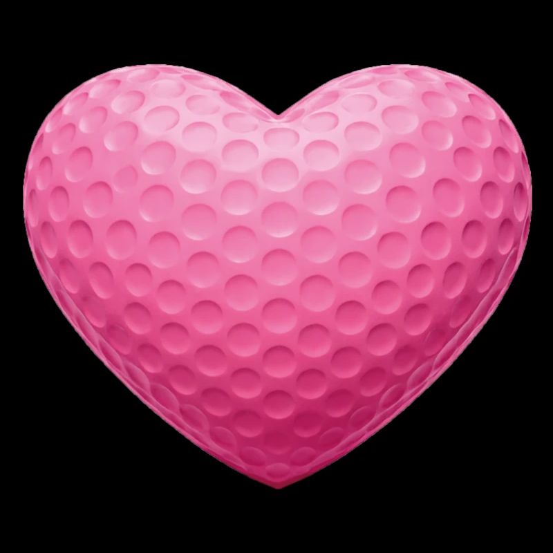 Texture de la balle de golf Pink Heart