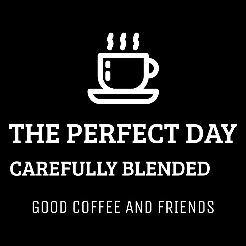 Perfekter Tag Kaffee und Freunde