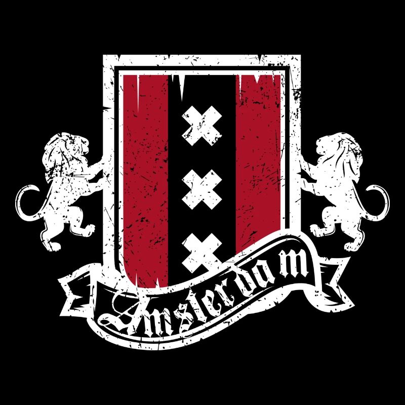 Amsterdam Crest Heraldry Lions