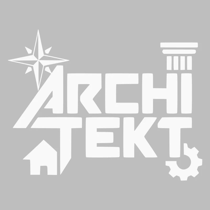 Architekt Schrift Kompass Design - Farbe variabel