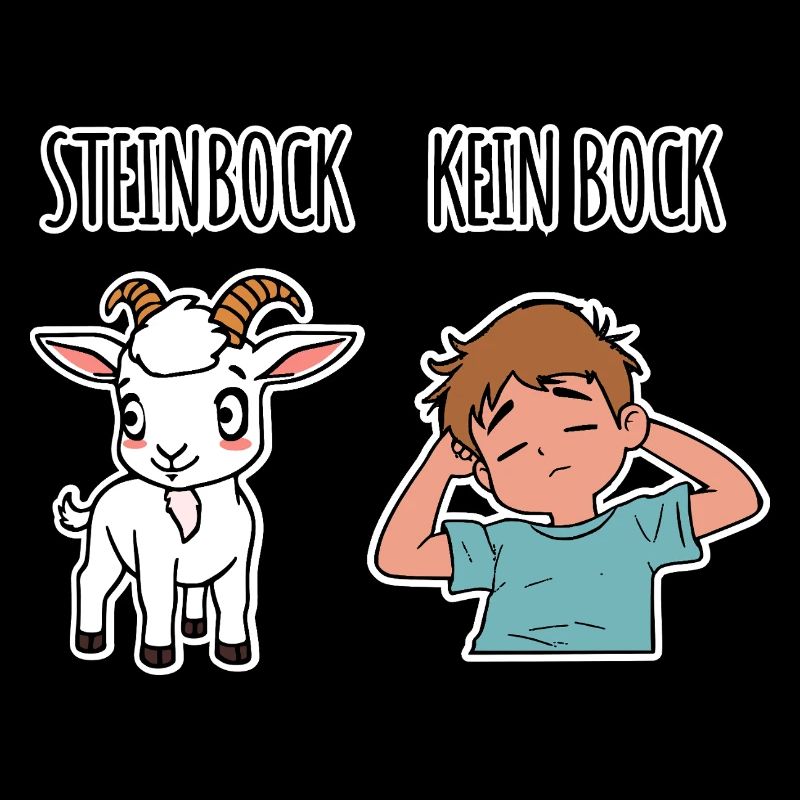 Steinbock - Kein Bock - verschiedene Dinge
