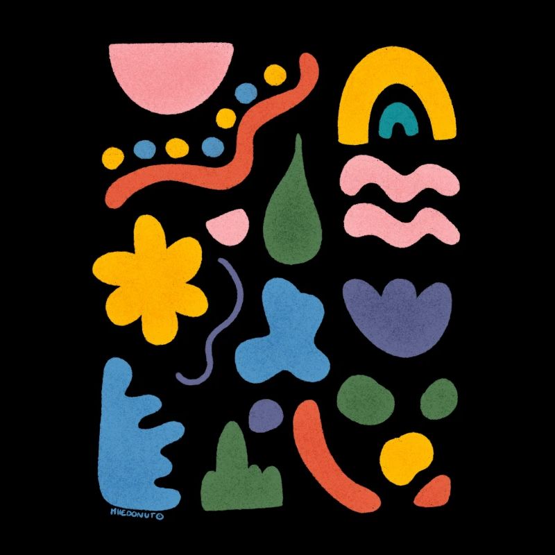 Abstrakte Kunst Bunte Formen